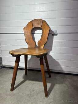 🪑 Predám originálne vintage barové stoličky z masívu Nemecko - 8