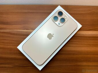 Apple Iphone 16 pro max 256GB Desert Titanium - zlatý - 8