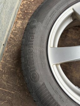 Dezent disky R16 7J ET35 so zimnými pneu Continental - 8