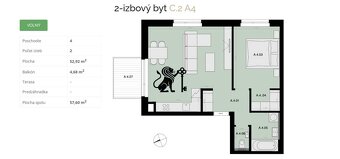 Na predaj 2-izbový byt s balkónom - A4 - 8