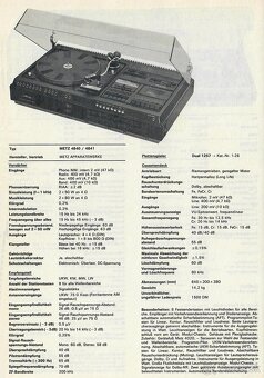 Metz Hi-Fi Studio Center 4840 Vintage Dual 1237 A ❤️👍❤️ - 8