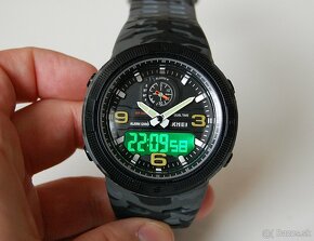 SKMEI 1655 Military Elektronic Dual Time vodotesné hodinky - 8