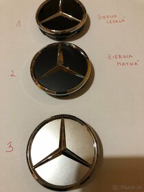 Predám stredové krytky (pukličky) Mercedes - priemer 75 a 60 - 8