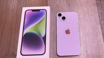 Vymenim predam iPhone 14 Purple 128gb - fialovej farby - 8