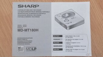 Minidisc Sharp MD-MT180 - 8