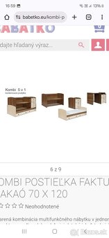 Detska postielka kombi 5v1 - 8