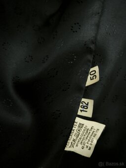 Pánsky čierny oblek č.50 + kabát - 8