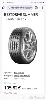 195/55 r16 letne pneumatiky - 8