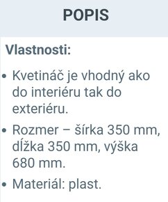 Kvetináč umelý ratan nový - 8