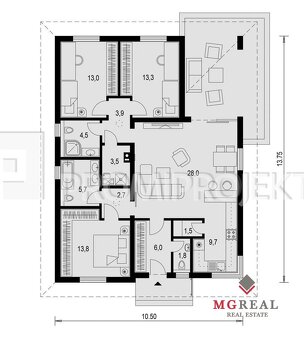 4izbový rodinný dom Žirany - novostavba - 8