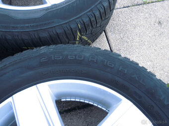 4x obute alu 5x112 R16 J-6.5 ET 38 215/60 r16-stre 57.1-66.6 - 8