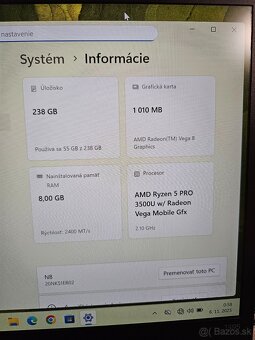 Lenovo ThinkPad T495 – výborný stav AMD / 8GB / 256GB SSD - 8