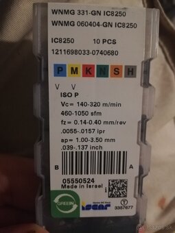 Plátky WNMG Iscar - 8