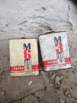 Staré od oleja plech.nadoby - 8