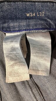 Pánske,kvalitné džínsy - skinny Calvin KLEIN - 34/32 - 8