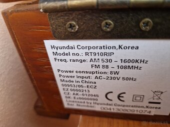 GRAMOFÓN HYUNDAI S USB/RÁDIOM V RETRO DIZAJNE - 8
