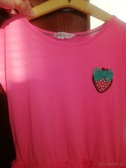 Šaty s jahôdkou H&M veľkosť 134 - 8