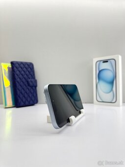 iPhone 15 128GB BLUE ORIGINÁL STAV+PRÍSLUŠENSTVO - 8