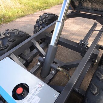 Sklápací príves ATV 1 420 kg s elektrickým hydra. sklápačom - 8