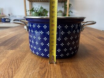 Sada hrncov vzor modrotlač - 8