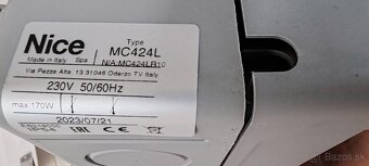 Elektrický otvárač brány - NICE MC424L - 8