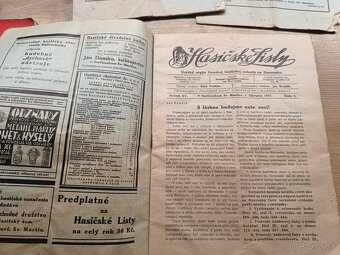 6x Hasičské listy 1936,1937,1940 - 8