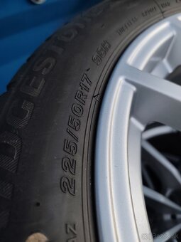 Orig. BMW 5x112R17 + zimné pneu 225/50 r17 - 8