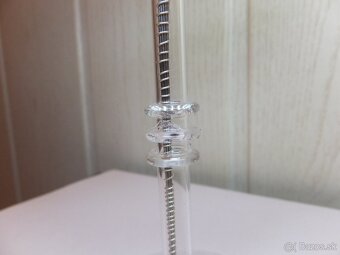 Starožitná krásná skleněná kytička, Jaroslav Brychta ŽBS. - 8