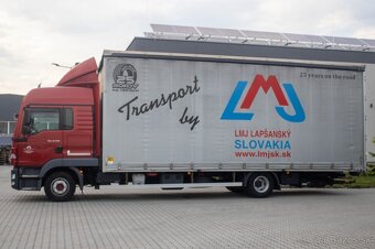 MAN TGL 12.250 s valníkovou nástavbou a hydraulickým čelom - 8