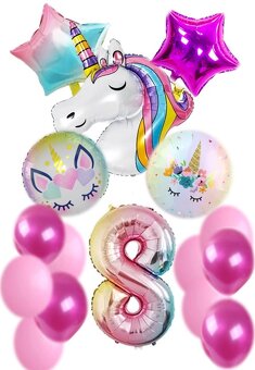 Nové balóny Unicorn 110cm - sada AŽ 15/16 kusov - 8