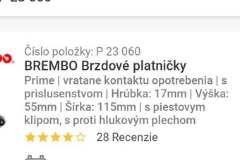 Brzdové kotúče+platničky Brembo - 8