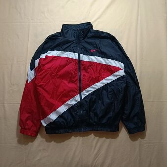 Vintage 90s NIKE retro tracksuit jacket ľahká bunda L - 8