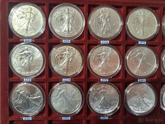 1Oz mince American Eagle - kompletná sada - 8