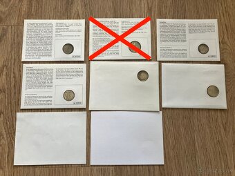 Numizmatické mincové obálky Československo Slovensko - mince - 8