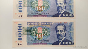 Bankovky 1000 Kčs UNC, rôzne typy a série - 8