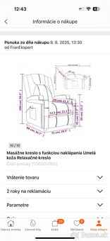 Predám masážne kreslo. - 8
