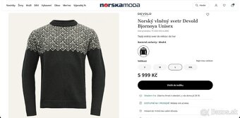 Merino sveter Devold Bjornoya Wool Sweater - 8