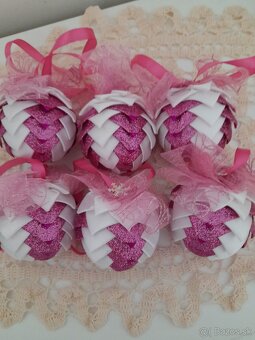 Predám nové vianočné zvončeky, gule, srdiečka, vence. - 8