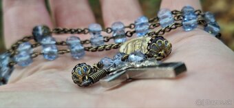 Starožitný ruženec vintage - 8