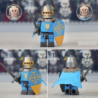 Figúrky Rytieri 3 (8ks) - typ lego, nové, nehrané - 8