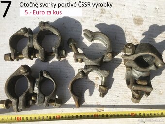 Lanové a otočné svorky rôzne druhy ČSSR - 8