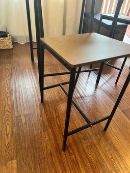 Barový stolík + 2 barové stoličky IKEA SANDSBERG - 8