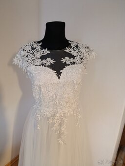 Svadobné šaty veľkosť L - 8