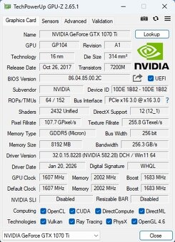 GAINWARD GeForce GTX 1070 Ti 8GB - 8