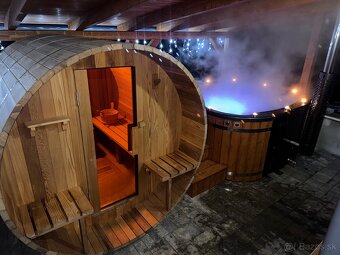 Rekreačná chata s vnútorným a vonkajším wellnessom - 8
