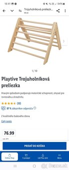 Detska preliezka Trojuholnik, rebrik a klzacka - 8
