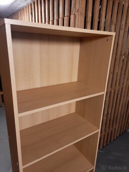 Svetlo hnedý regál / knižnica / polica, Výška 168 cm - 8