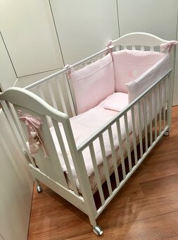 Detská postielka Nanan Puccio ružová - 8