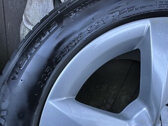 Disky originál Audi R16 5x112 + letné pneu - 8