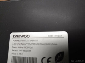 Predám Bluetooth reproduktor Daewoo. - 8